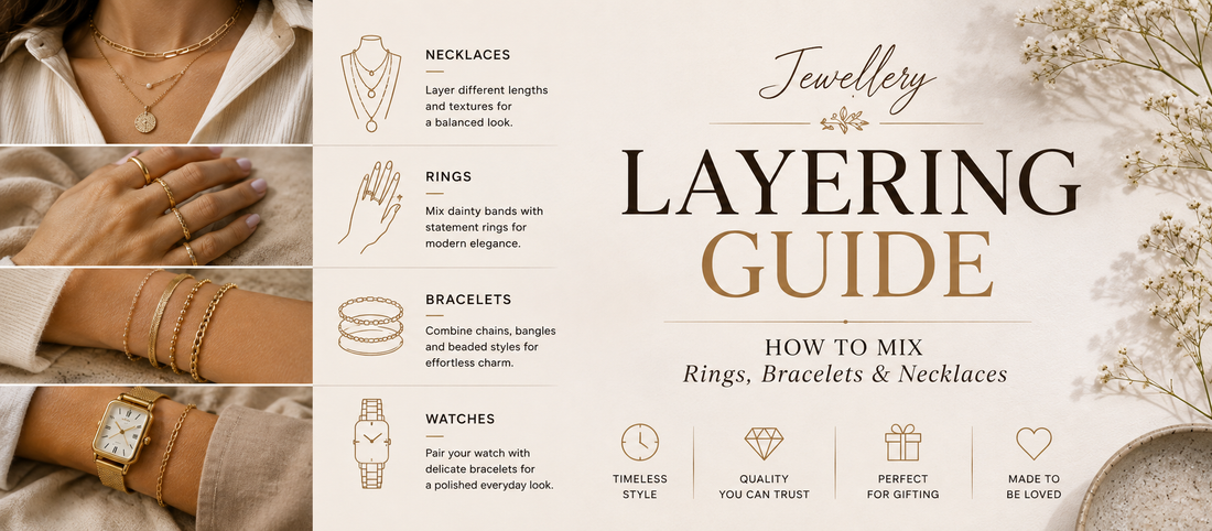 Jewelry Layering Guide: How to Mix Rings, Bracelets & Necklaces | ARVLUX