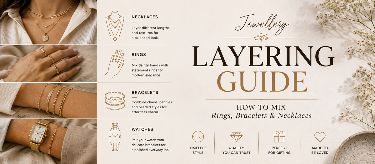 Jewelry Layering Guide: How to Mix Rings, Bracelets & Necklaces | ARVLUX