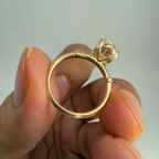 2 CT Oval Lab Grown Diamond Solitaire Engagement Ring | Classic Yellow Gold Ring