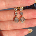 4 CTW Lab Grown Oval Diamond Drop Earrings | Dangle Diamond Earrings | Oval Cut Drop Earrings | Elegant Fine Jewelry