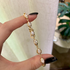 Marquise Lab Grown Diamond Bracelet | Vintage Starburst Gold Tennis Bracelet