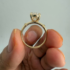 2 CT Oval Lab Grown Diamond Solitaire Engagement Ring | Classic Yellow Gold Ring