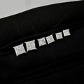 Princess-Cut Lab Grown Diamond Solitaire Stud Earrings in Four-Prong Basket Setting
