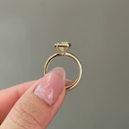 3 carats Radiant Cut Diamond Bezel Ring