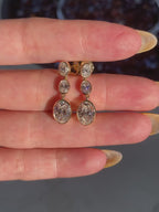 4 CTW Lab Grown Oval Diamond Drop Earrings | Dangle Diamond Earrings | Oval Cut Drop Earrings | Elegant Fine Jewelry